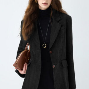Retro Solid Color Blazer