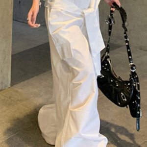 Street Style Drawstring Utility Pant
