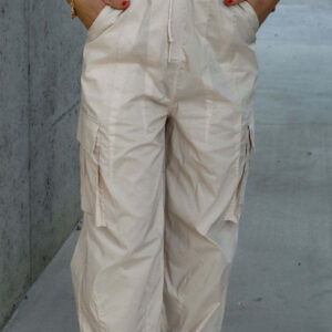 Street Style Drawstring Utility Pant